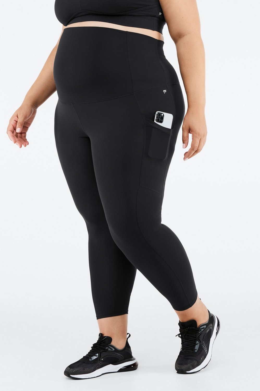 Fabletics, PureLuxe High-Waisted Maternity Legging Iron XS