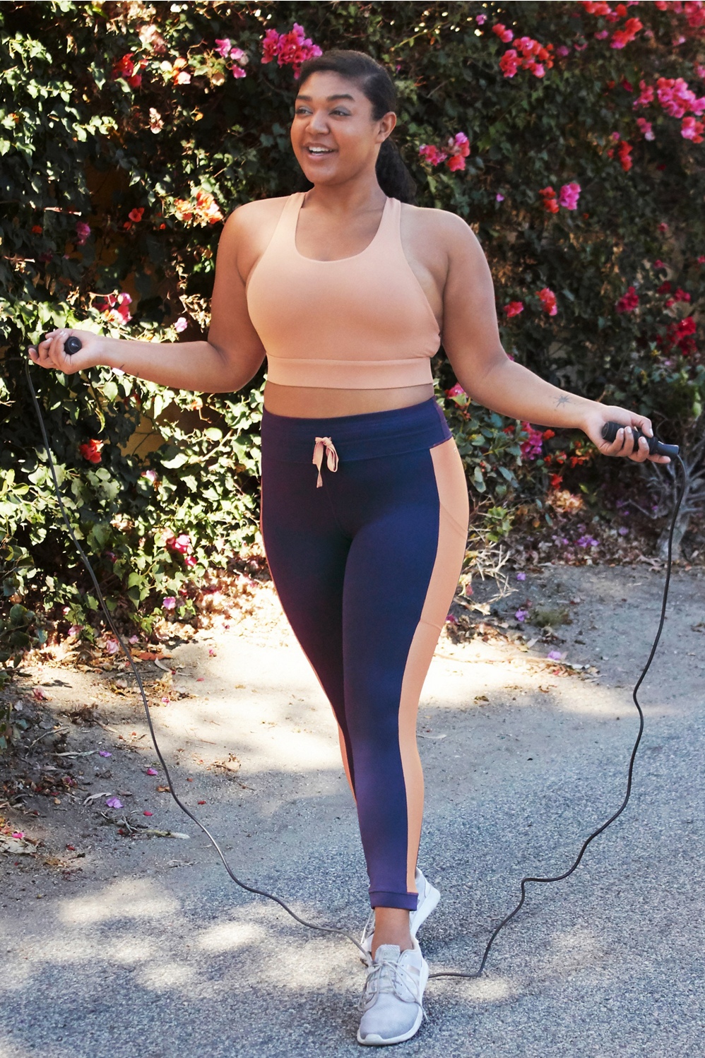 Fabletics, Pants & Jumpsuits, Fabletics Black Jasmine Midrise Powerhold  Leggings Upf Womens Size Xxl