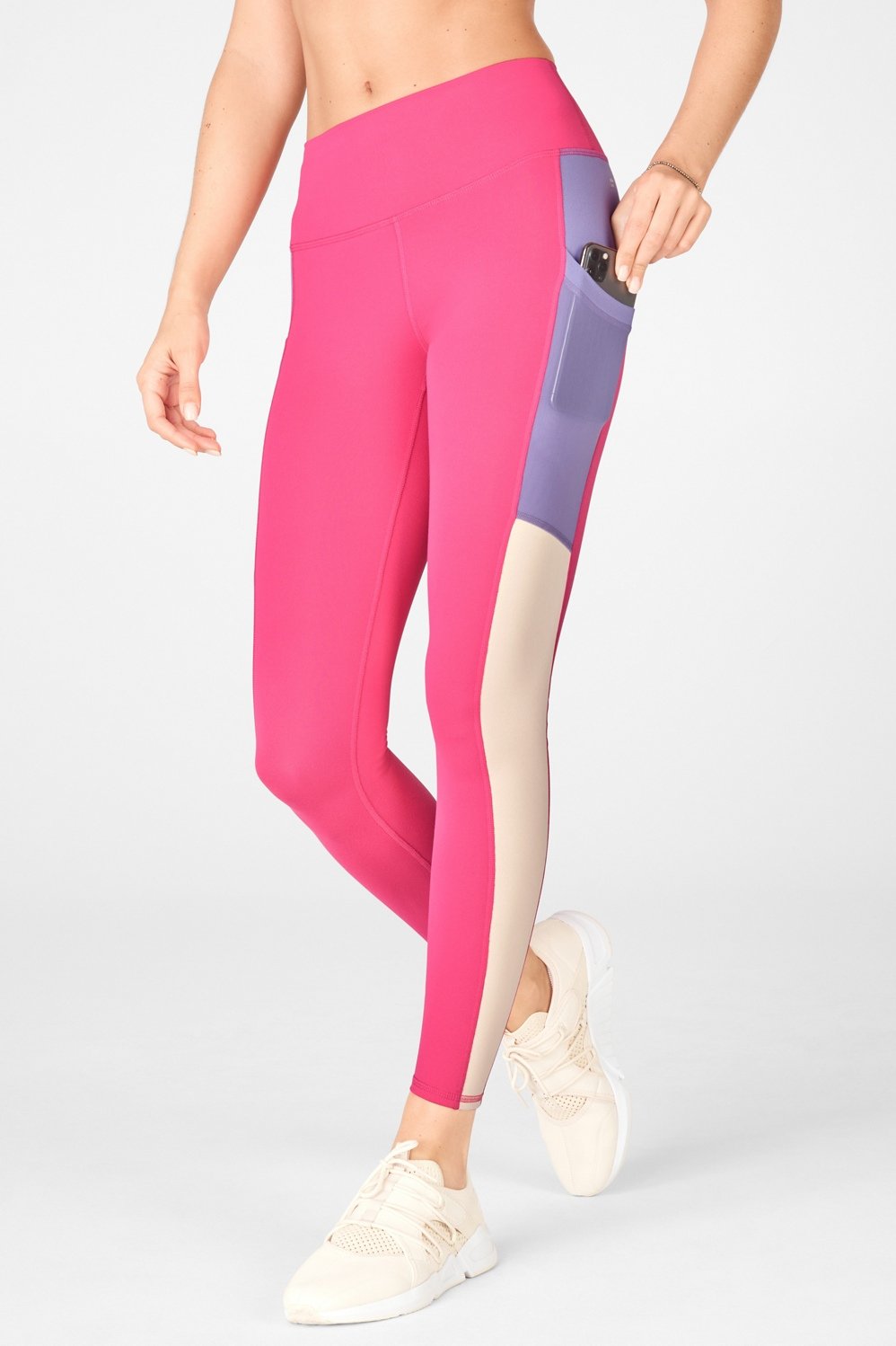 Fabletics, Pants & Jumpsuits, Fabletics Motion 365 Pink Leggings Size M
