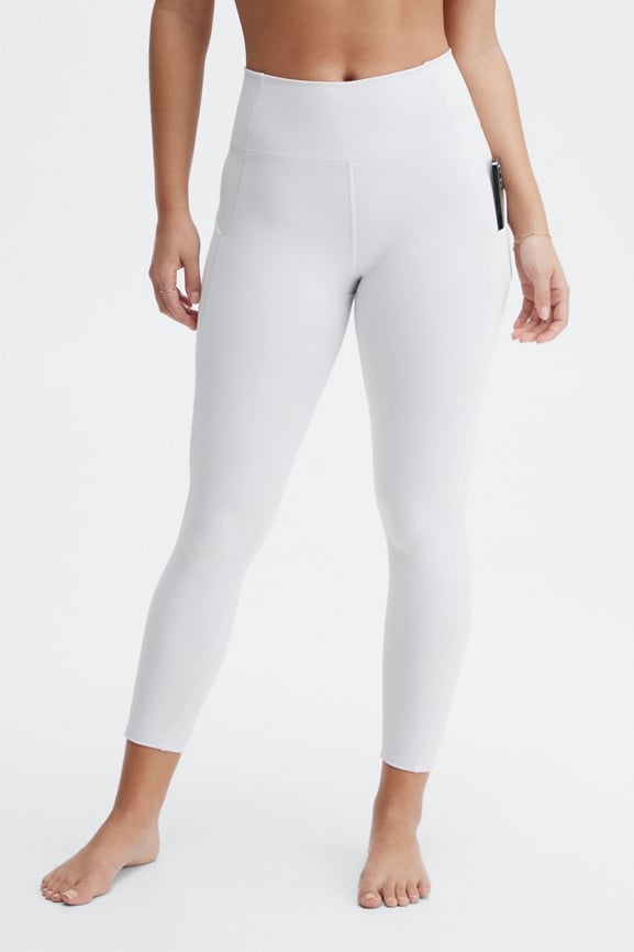Fabletics Oasis High-Waisted 7/8 Legging Womens Pewter Size