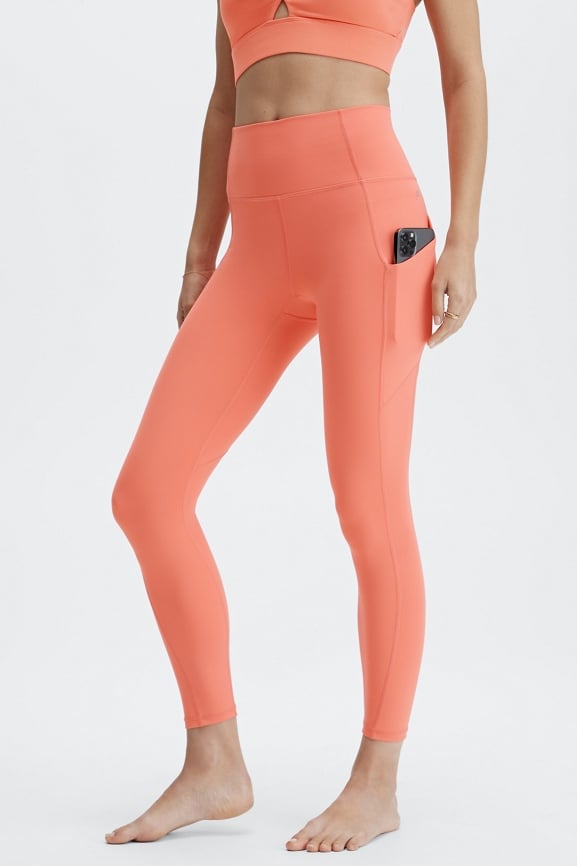 Fabletics Oasis PureLuxe High-Waisted 7/8 Legging Size Small: S/Spotted Doe  