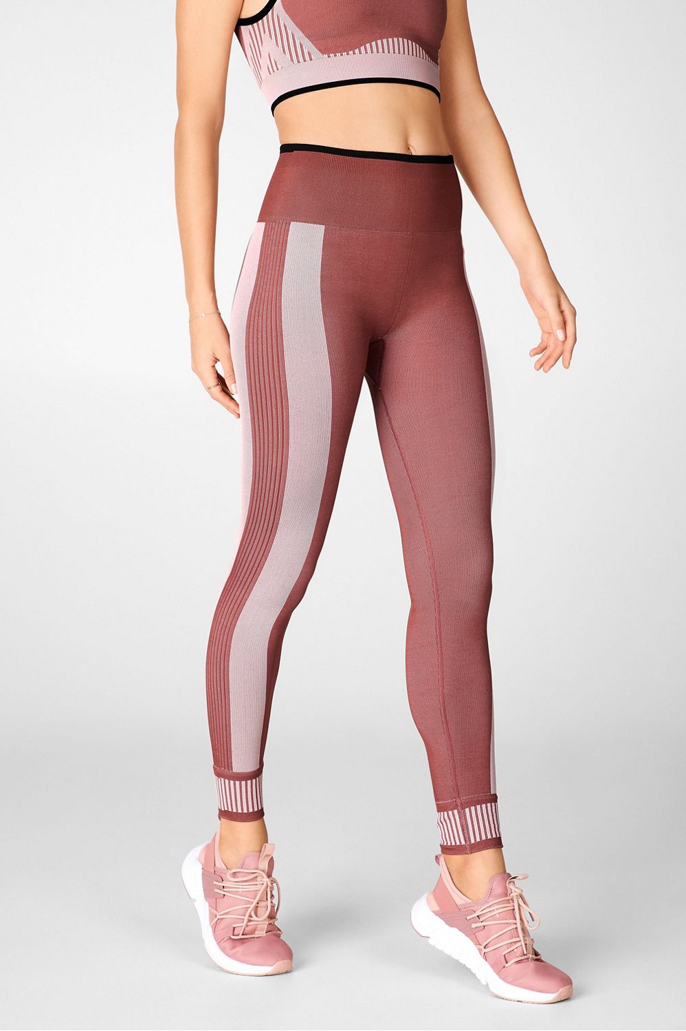 High-Waisted Seamless Colorblock Legging - Fabletics