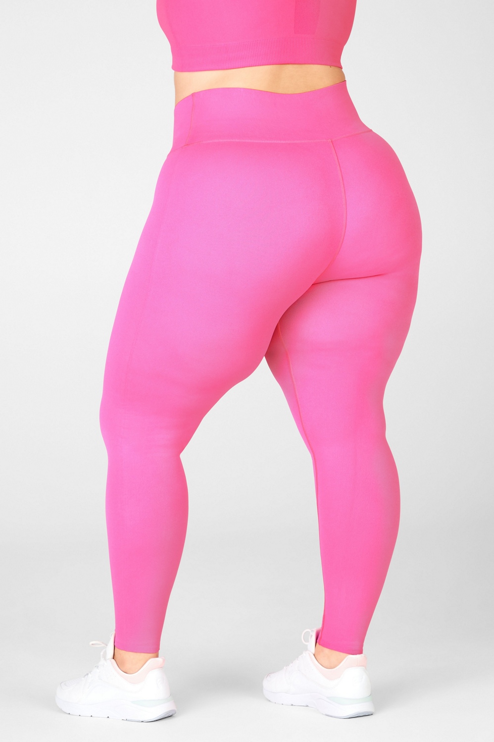 Lilya Medium Pink Plus High Compression Leggings, 3X