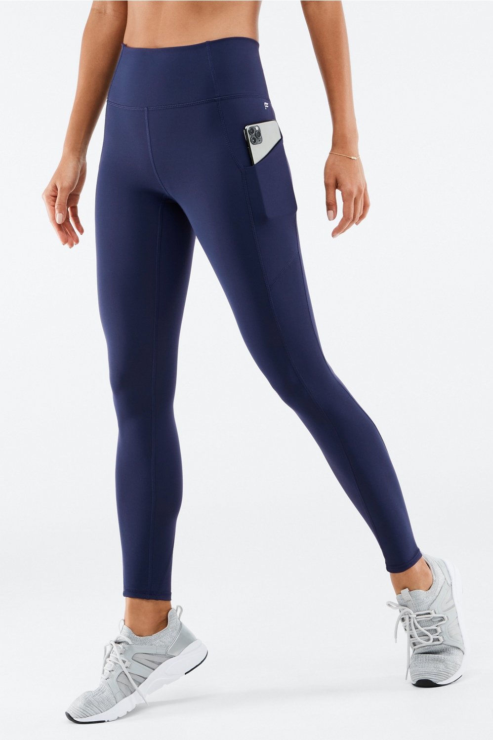 Fabletics Oasis High-Waisted Pocket 7/8 Legging Abyss LG2041751 Size XSmall