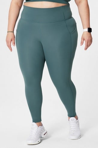 OASISWORKS Women’s High Waisted Leggings | ⅞ Length 25 Inch Inseam Yoga  Pants | Squat Safe, Contoured Side Pockets : : Clothing, Shoes 