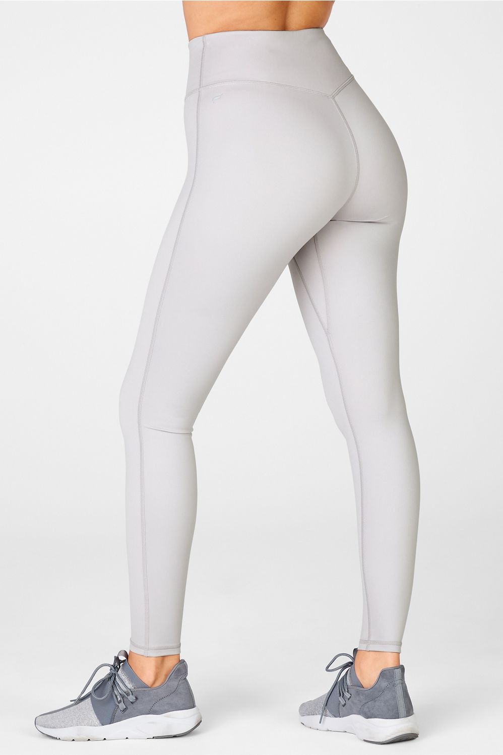 Warm Grey Solid Colour Leggings by FAROS STUDIO