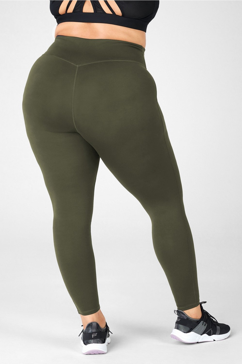Women's High-waisted Classic Leggings - Wild Fable™ Deep Olive Xxl