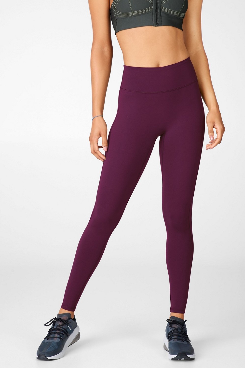 Women's High-Waisted Ultra Soft Leggings Wild Fable Burgundy