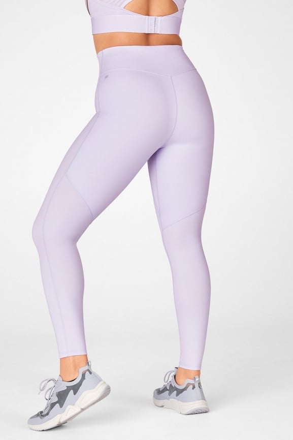 Crossover Blush Pink Mauve Detail High Waisted Leggings – IT LOOKS FIT