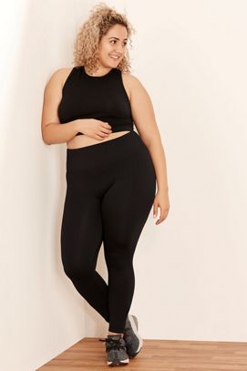 Jacquard stretch seamless legging - Black - Redsware Clothing