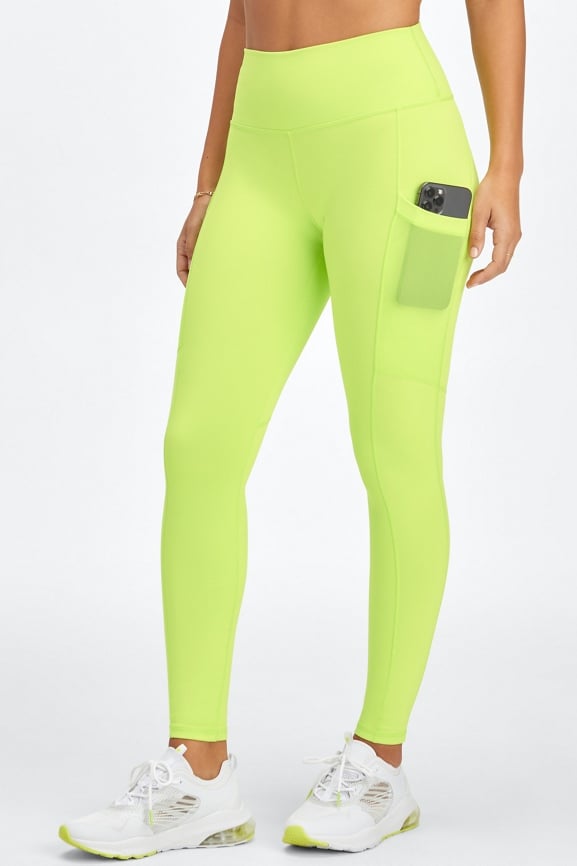 Nike neon hot sale yellow leggings