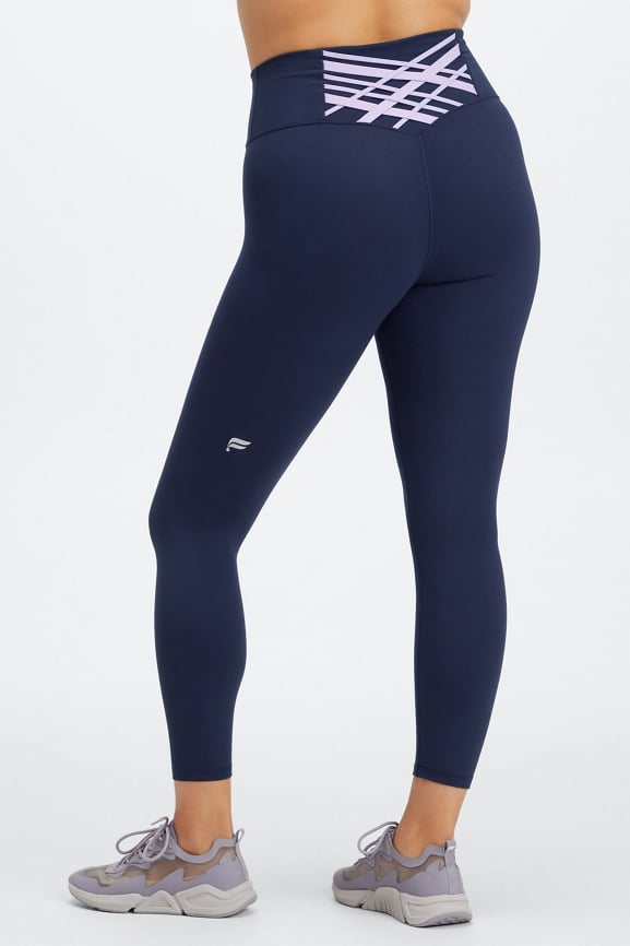 Fabletics Boost PowerHold® High-Waisted 7/8 Legging in Bali Blue