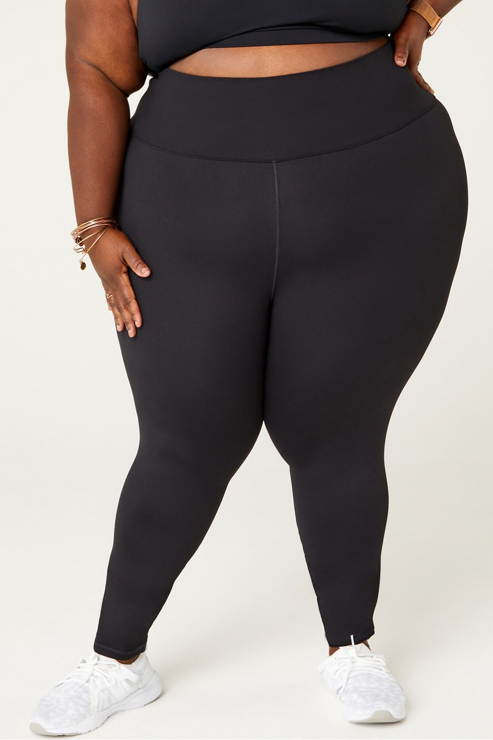 Fabletics Leggings Women Plus Size 3X Define Mid Rise Salar Black
