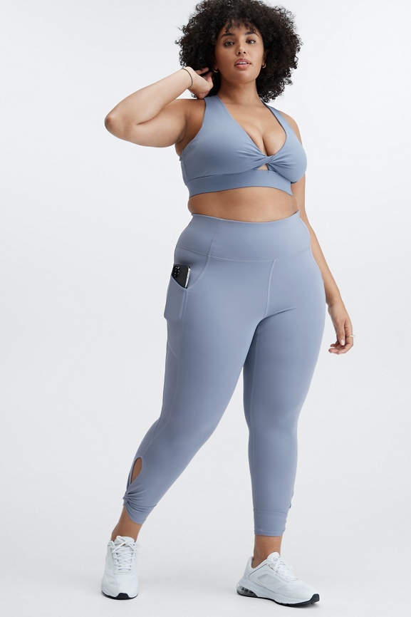 Women's Plus Size New Mix Brand 3 Waistband Solid Peach Skin Leggings. -  3 Elastic Waistband - Full-Length - Inseam approximately 28 - One size  fits most plus 16-20 - 92% Polyester / 8% Spandex, 738986