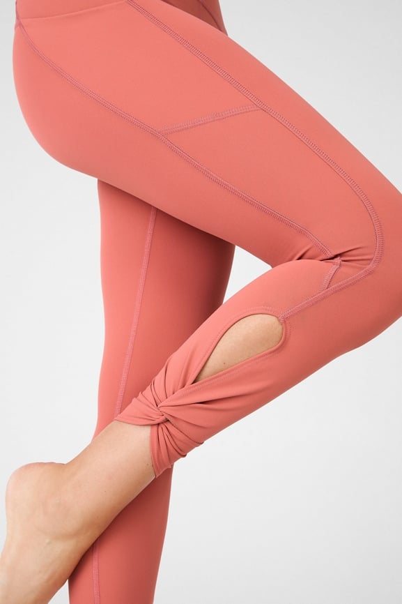 Oasis PureLuxe High-Waisted Twist 7/8 Leggings Fabletics