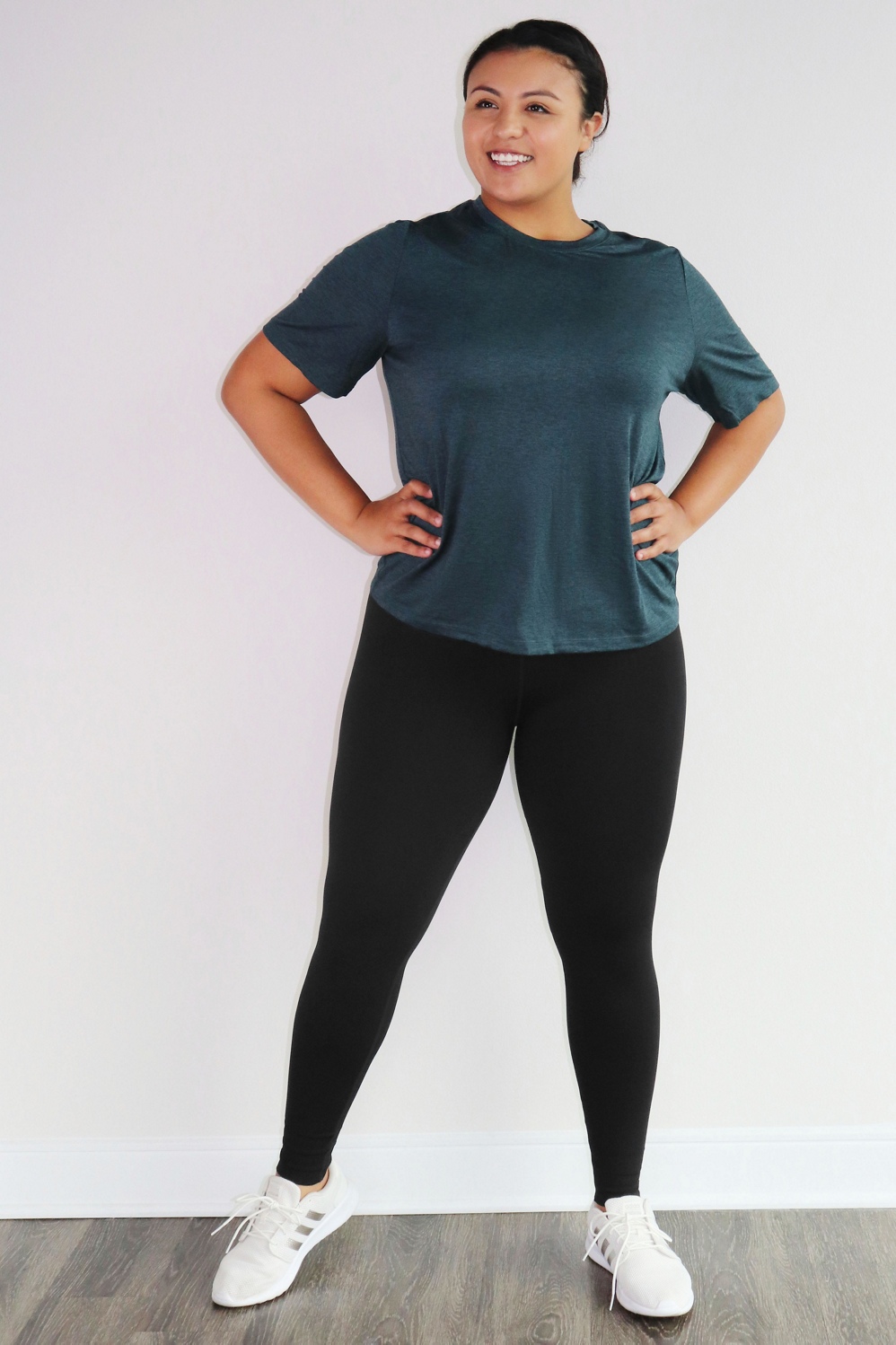 Fashion Look Featuring Tek Gear Leggings and Hanes Tops by cyndilongspivey  - ShopStyle