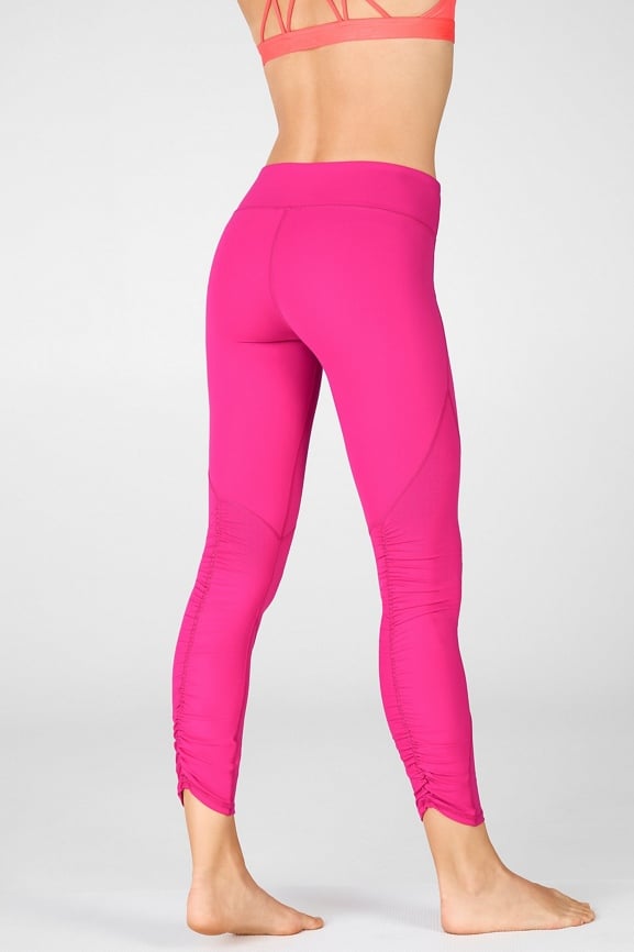 PureLuxe Mid-Rise Ruched 7/8 Legging - Fabletics Canada