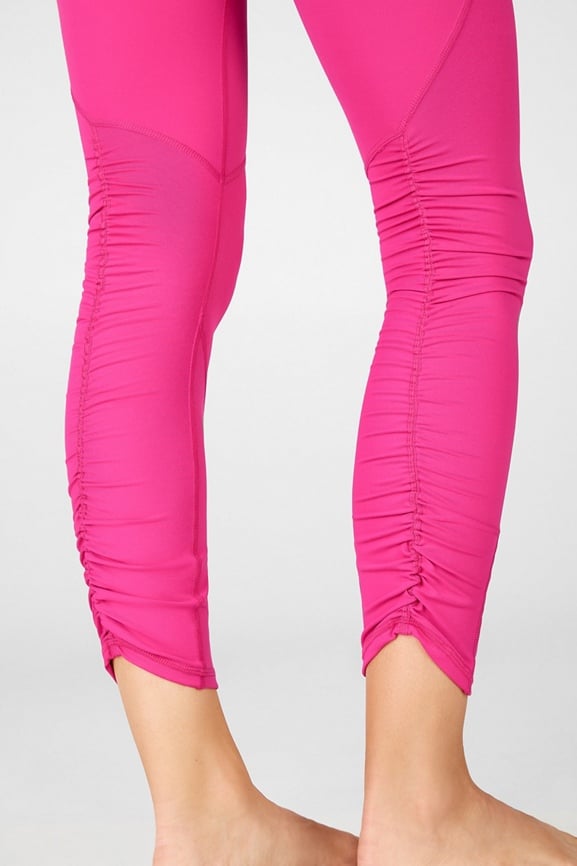 PureLuxe Mid-Rise Ruched 7/8 Legging - Fabletics Canada