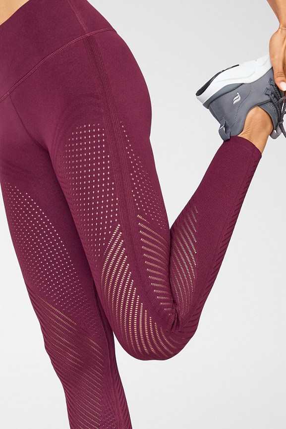 Lululemon Maroon Perforated Side Tight Like Leggings- Size XS (Inseam – The  Saved Collection