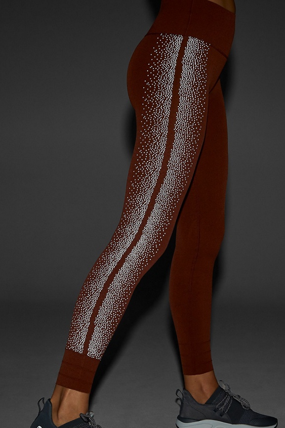Fabletics High-Waisted Sculptknit Reflective Legging Size M Black