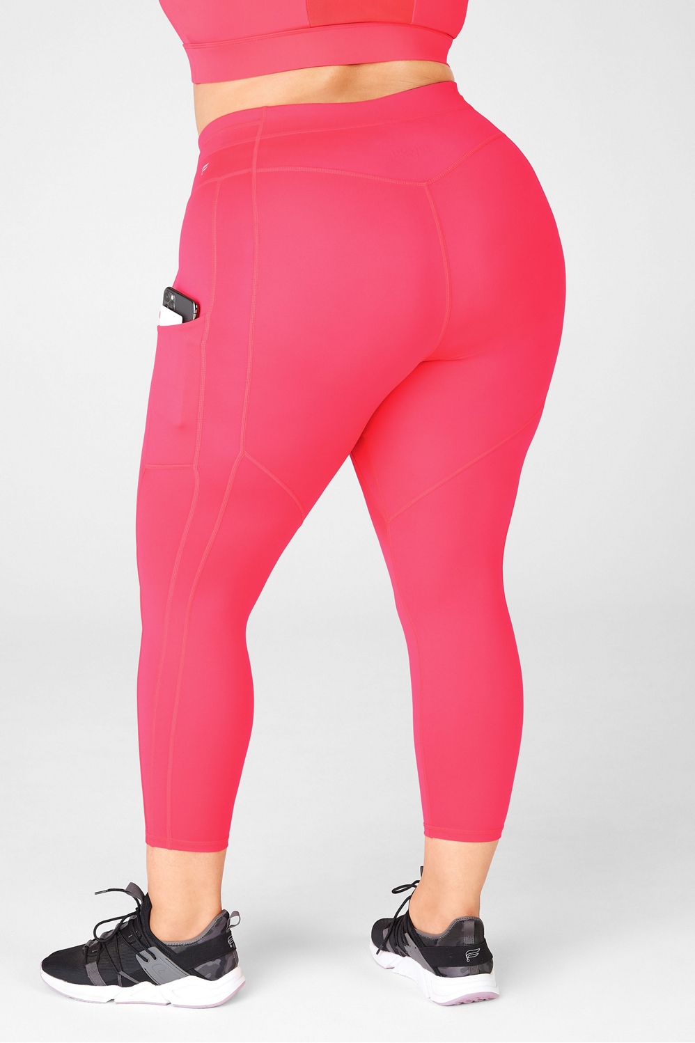 NWT Fabletics 2X Hot Pink High Waisted Motion365 Paneled Leggings