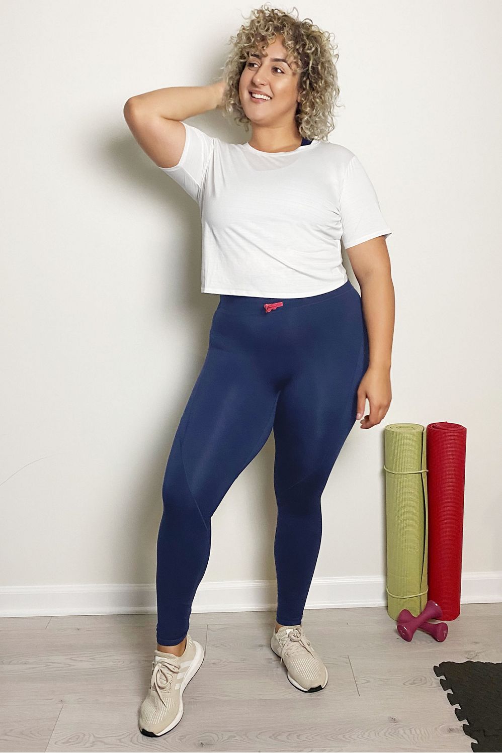 Fabletics High-Waisted Motion365 Paneled Legging Blue ~ Large ~ New With  Tags