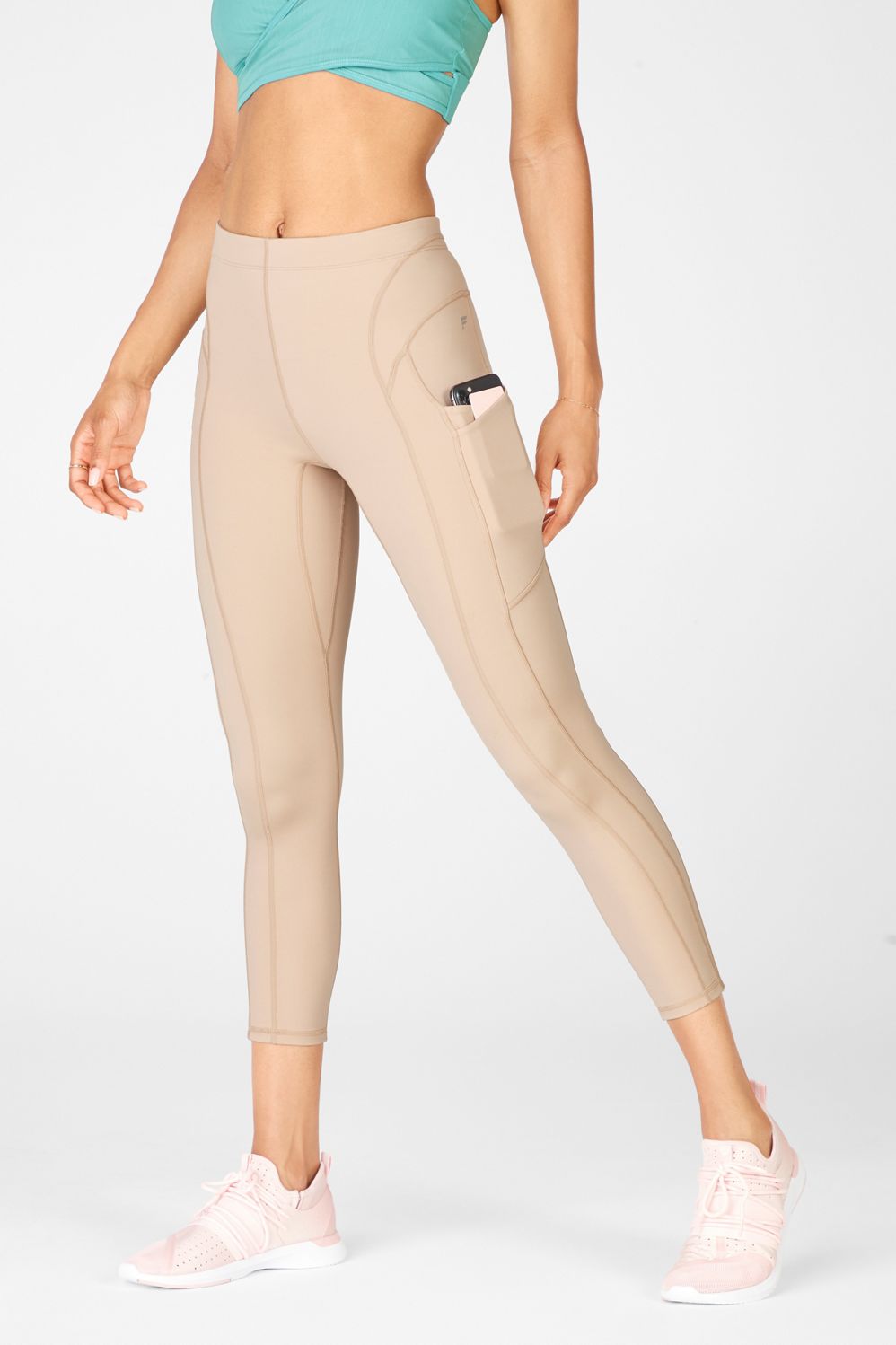 High-Waisted Motion365® Stripe 7/8 - - Fabletics Canada