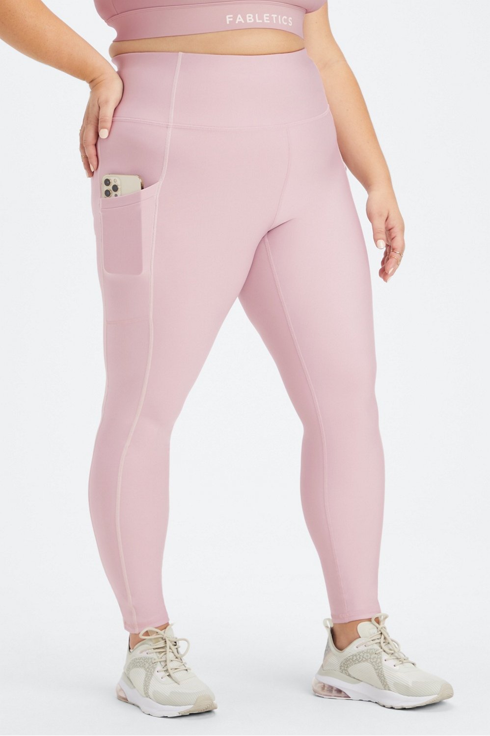 Nwt Victoria's Secret Pink Burnt Orange Cozy Fleece Lined Leggings L Lg