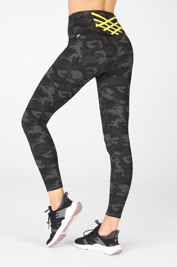 FABLETICS POWERHOLD WOMENS 7/8 Kessler High Waisted Strappy Camo Leggings  NWT $24.99 - PicClick