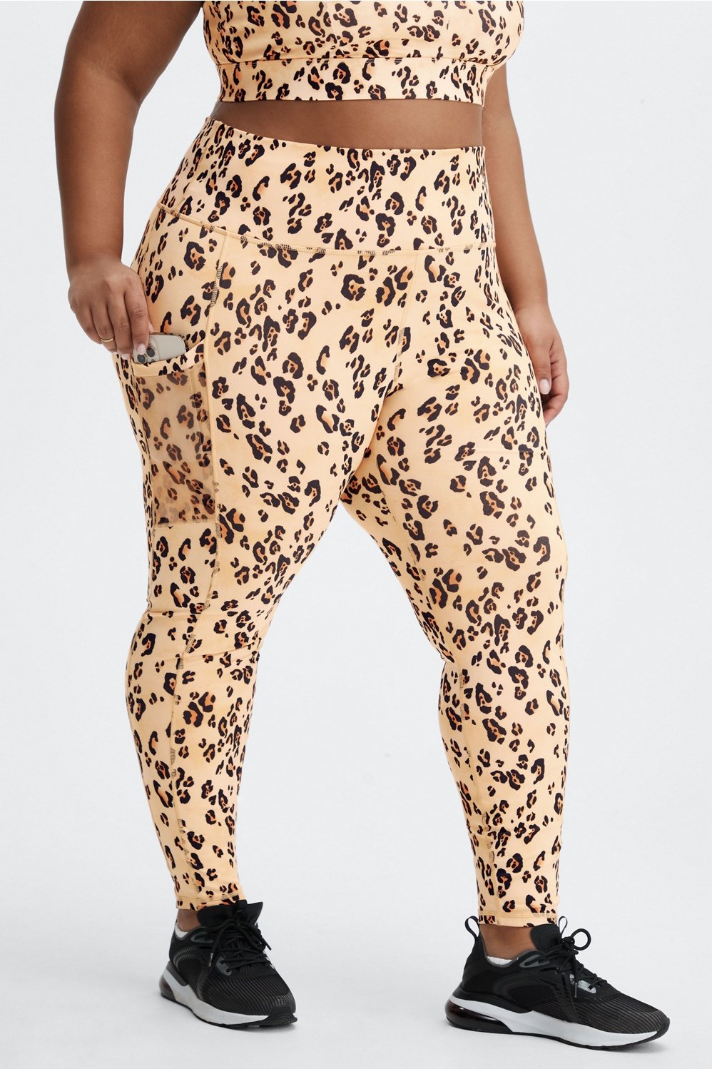 Kookai Leopard Leggings / Vintage 90s Animal Print High Waist Cotton  Cropped Pants Size Small 
