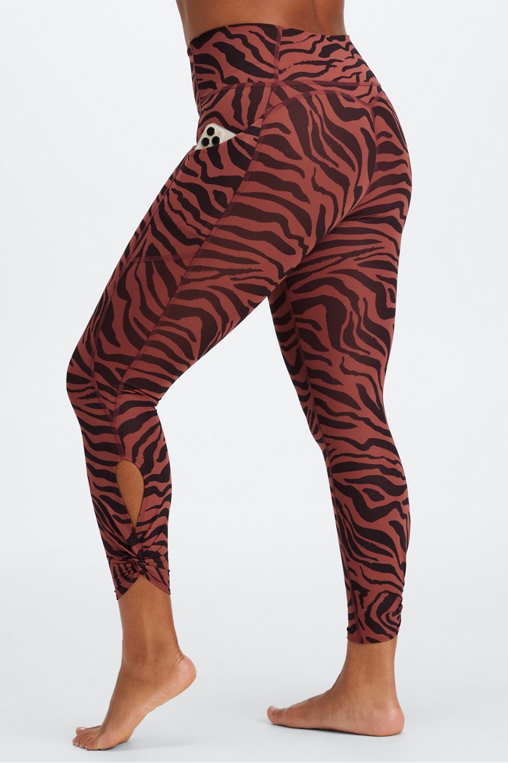 Wonder full-length zebra embossed high-waisted legging – Aurum Activewear