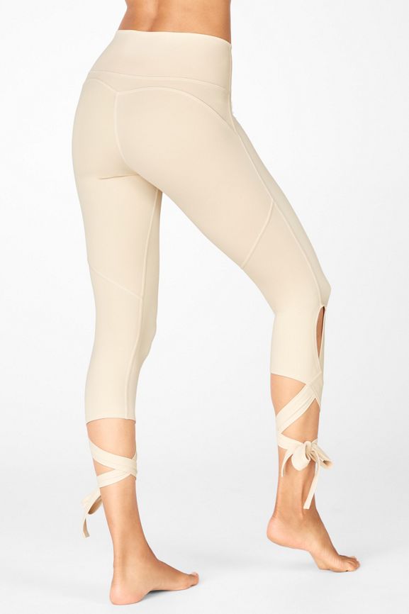 High Waisted PureLuxe Tie Up 7/8 - - Fabletics Canada