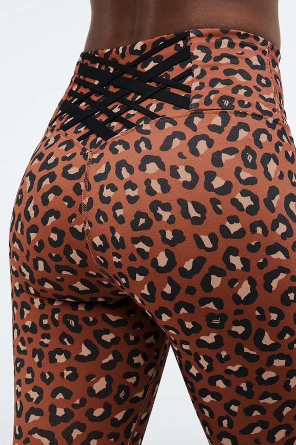 Wild Fable Women's Size Large High Rise Leggings Brown Leopard