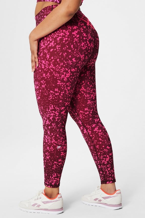 Power Workout Leggings - Pink Floral Animal Print, Women's Leggings
