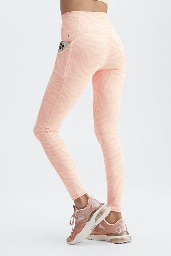 FABLETICS Oasis High-Waisted Legging PINK FROST  Pink leggings, Fabletics,  High waisted leggings