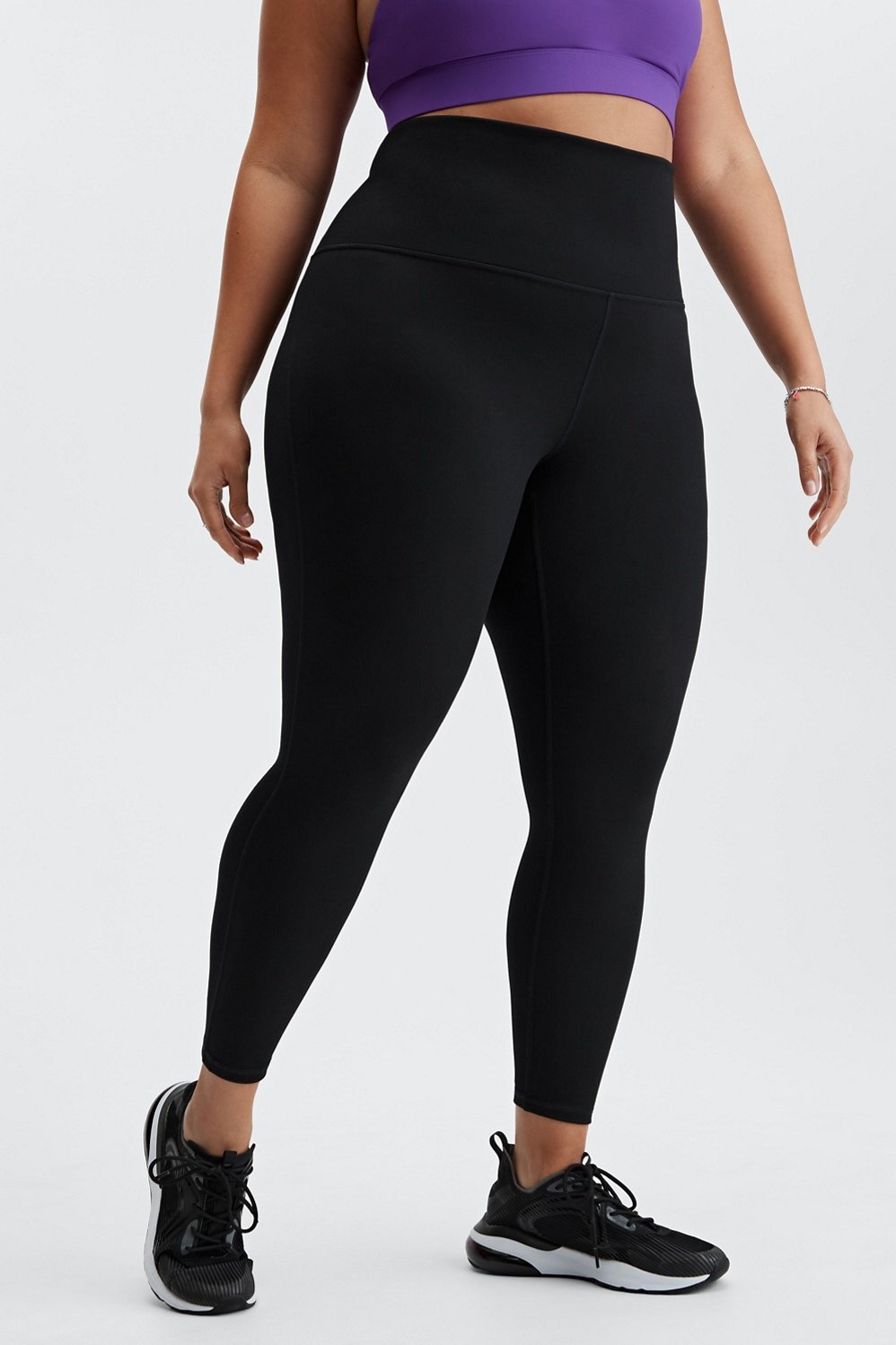Fabletics Pants Size Medium W25L23 Mosaic High Waisted 7/8 Leggings  Activewear Black - $33 - From Javier