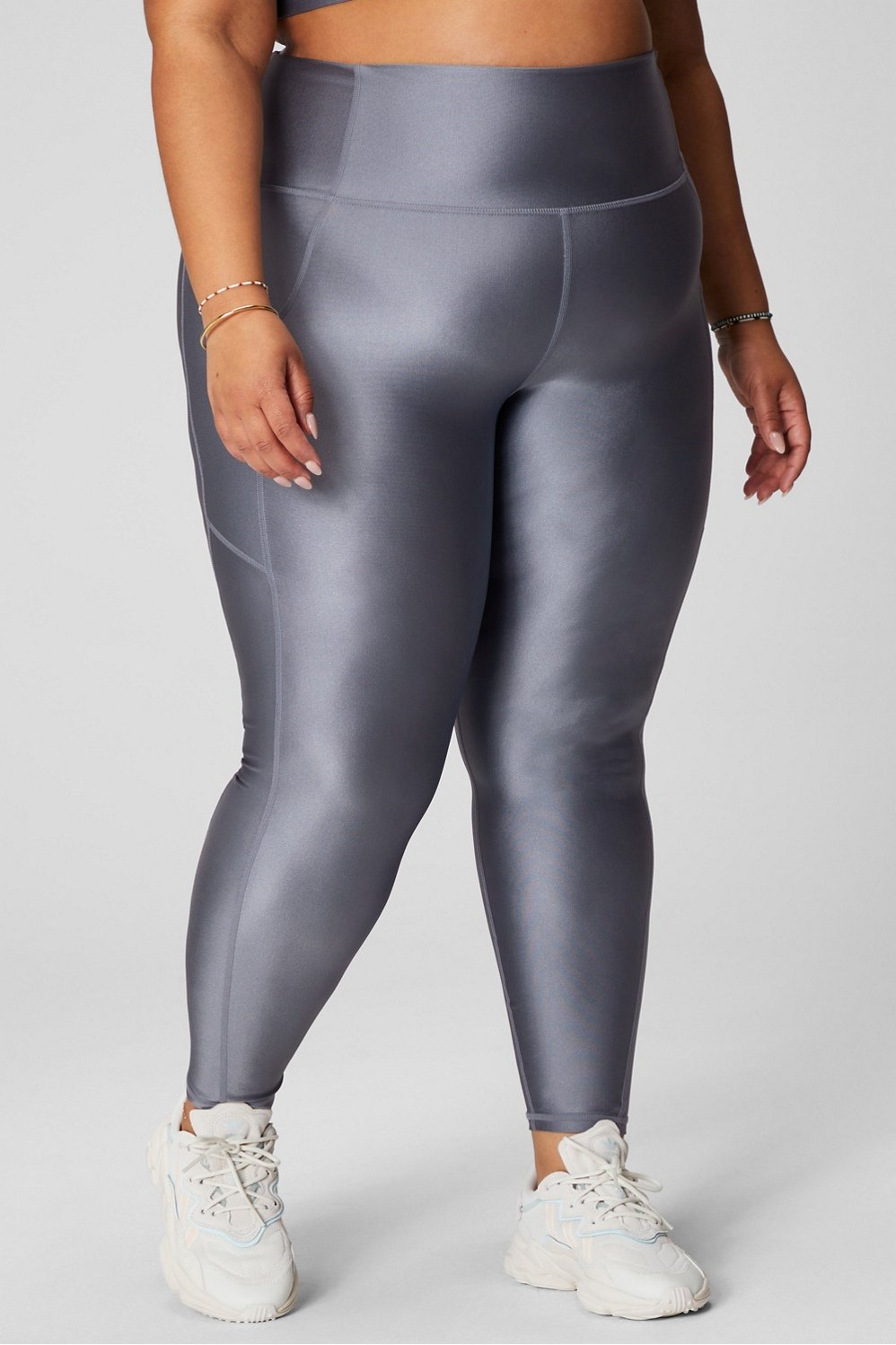 Oasis PureLuxe High-Waisted Shine 7/8 Legging - Fabletics