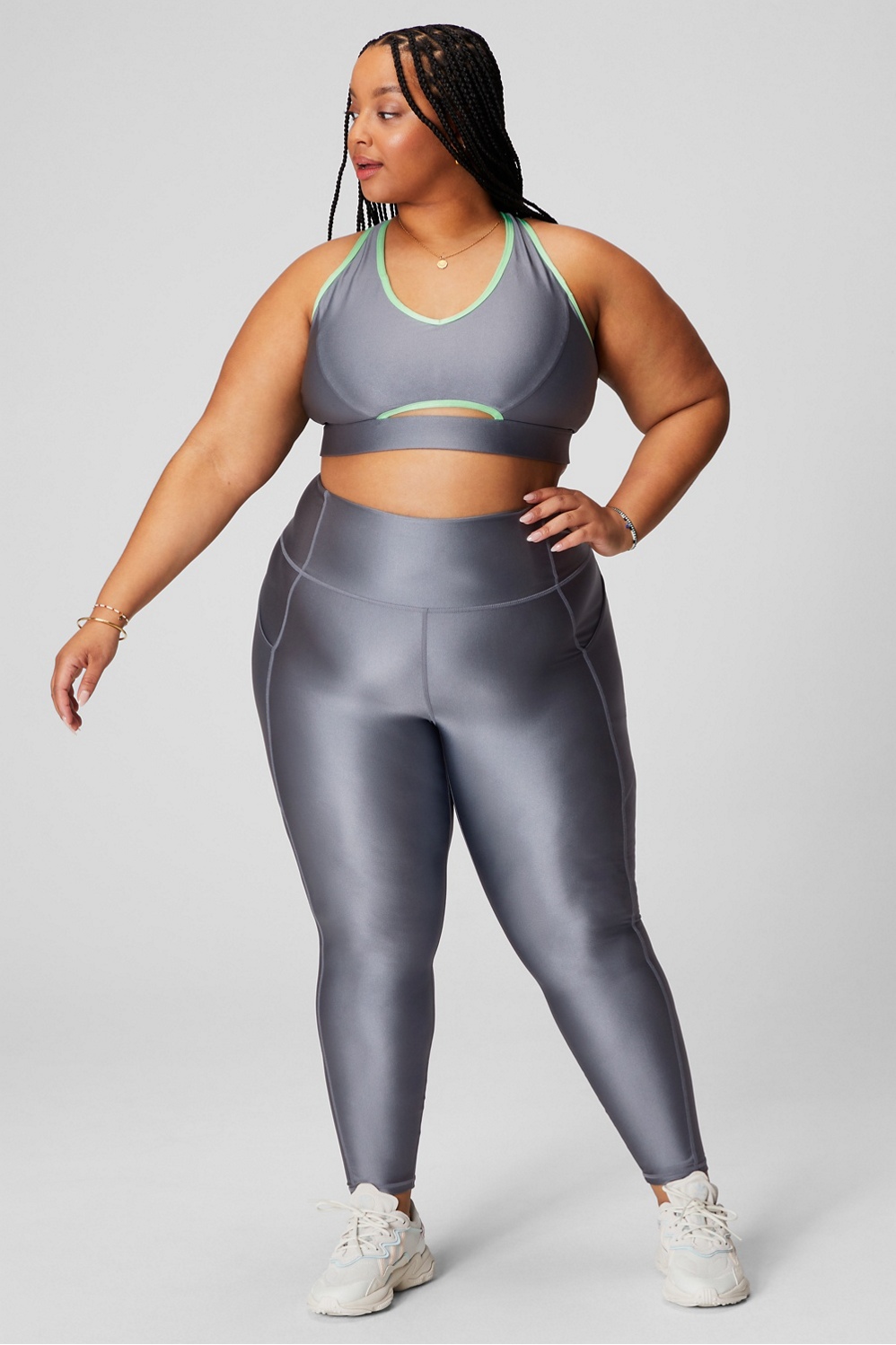 Oasis PureLuxe High-Waisted Shine 7/8 Legging - Fabletics Canada Oasis PureLuxe High-Waisted Shine 7/8 Legging - Fabletics Canada