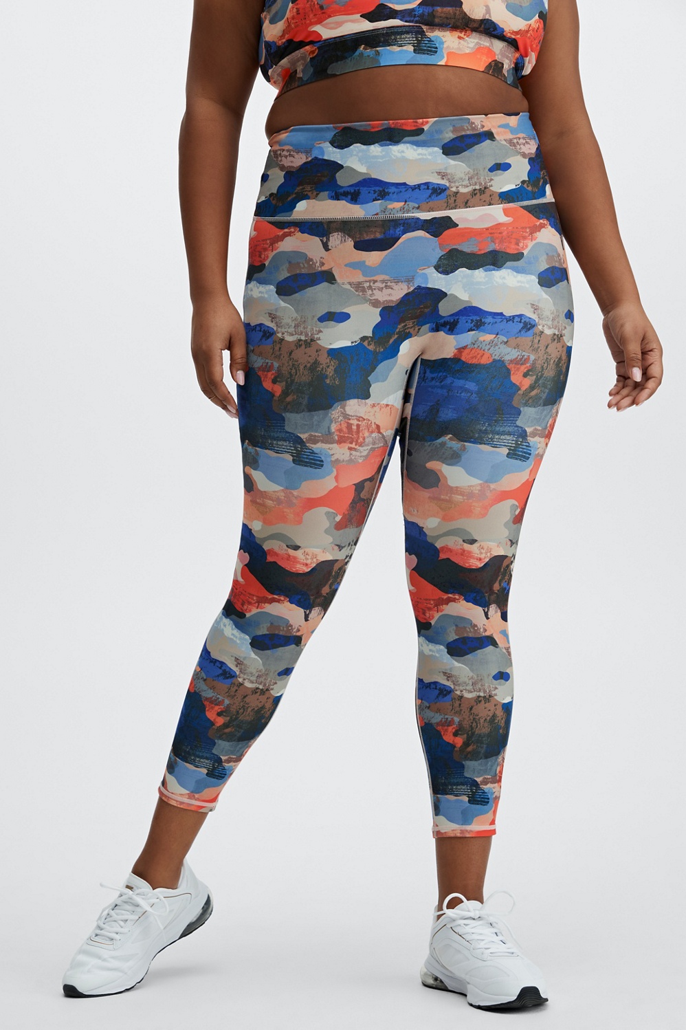 Om Hi Rise Pocket 7/8 Legging - Delilah Print by Gaiam Online, THE ICONIC