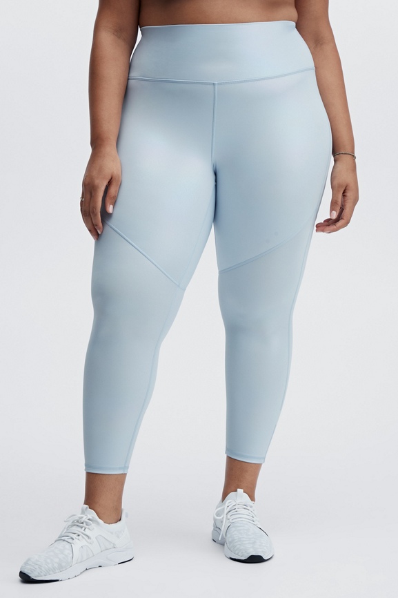 Outshining You High Waisted Iridescent Leggings (Light Gold