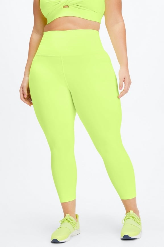 Lime green leggings top plus size