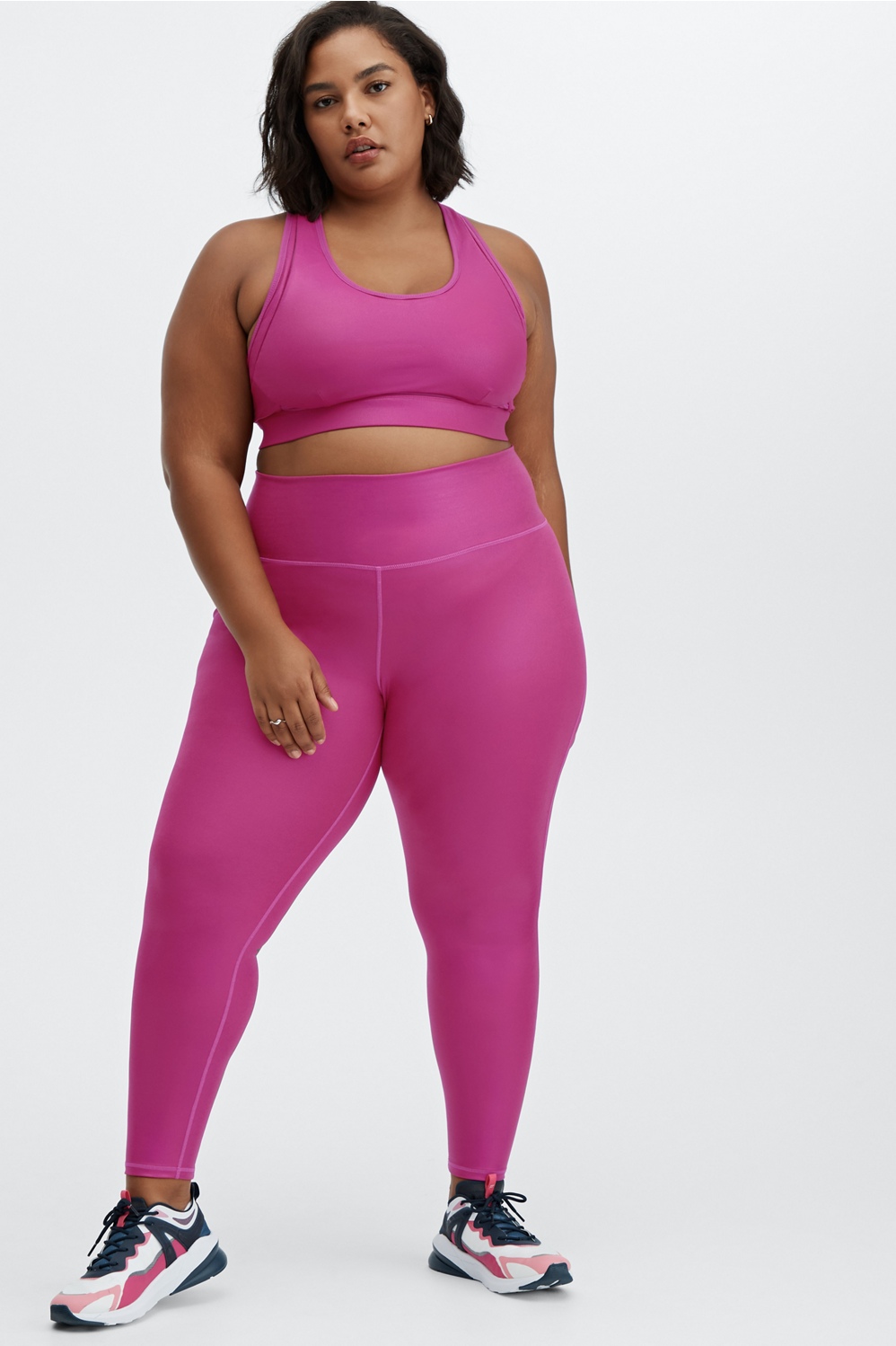 Fabletics High-Waisted Iridescent Luxe selling Leggings in hot pink M