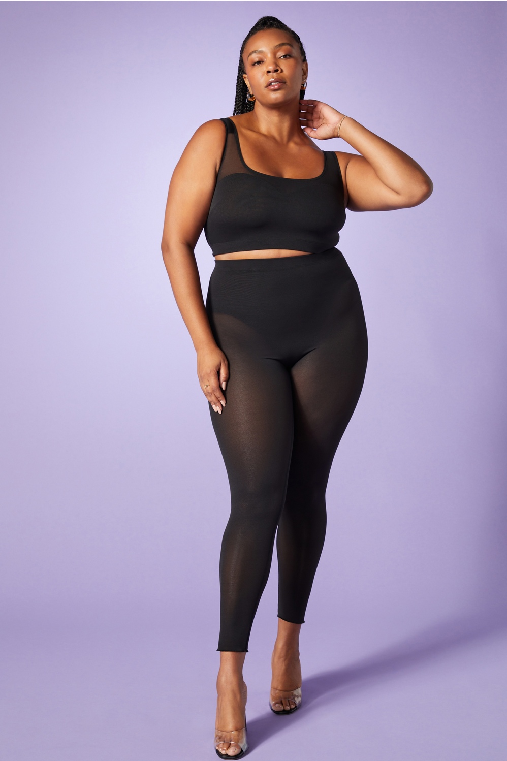 Fabletics Mesh Me Smoothing High Waist Legging Womens plus Size