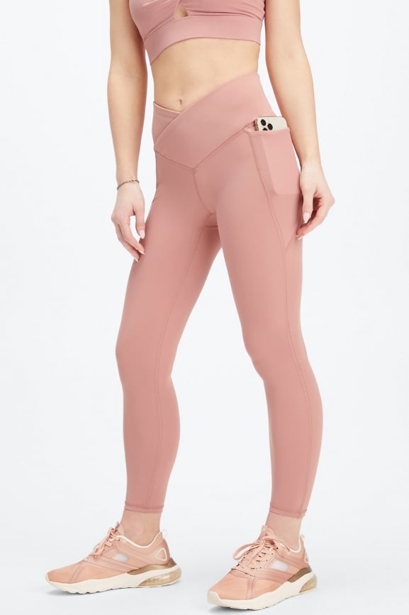 Fabletics High-Waisted PureLuxe Crossover 7/8 Legging Womens