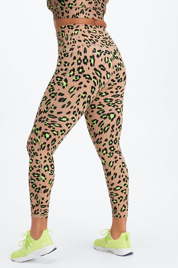 Leopard Restocked! Betcha can't just own one pair of Thigh-High Leggings!  @courtneyhodgson1999 #bombshellsportswear #fit #gym #leggings