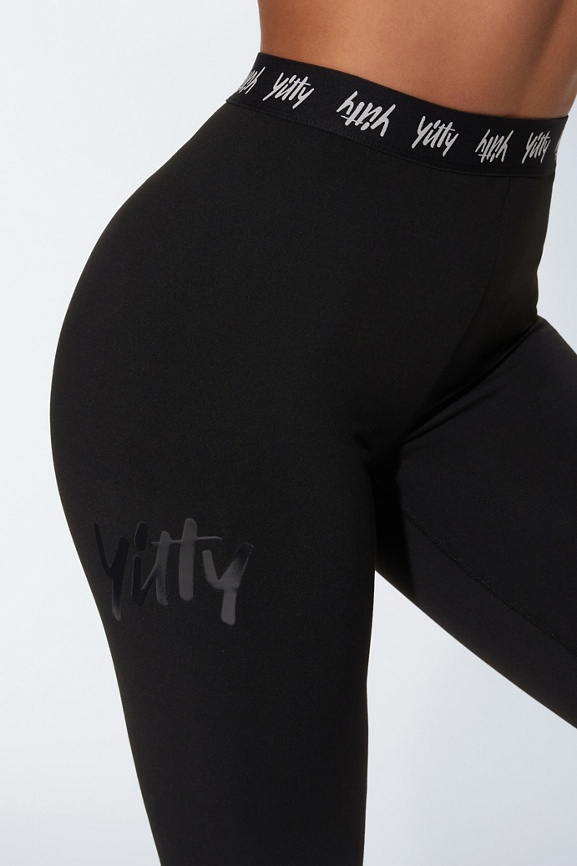 YITTY Women's Major Label Shaping High Waist Legging, Medium Compression,  Iconic Black, XS at  Women's Clothing store