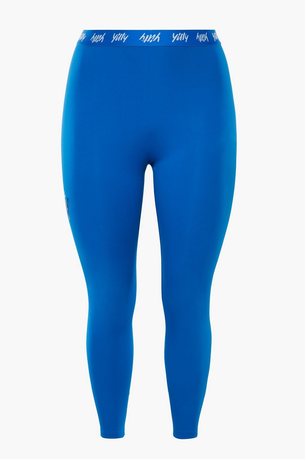 Women's Pointelle Logo Legging - Blue - Size XL