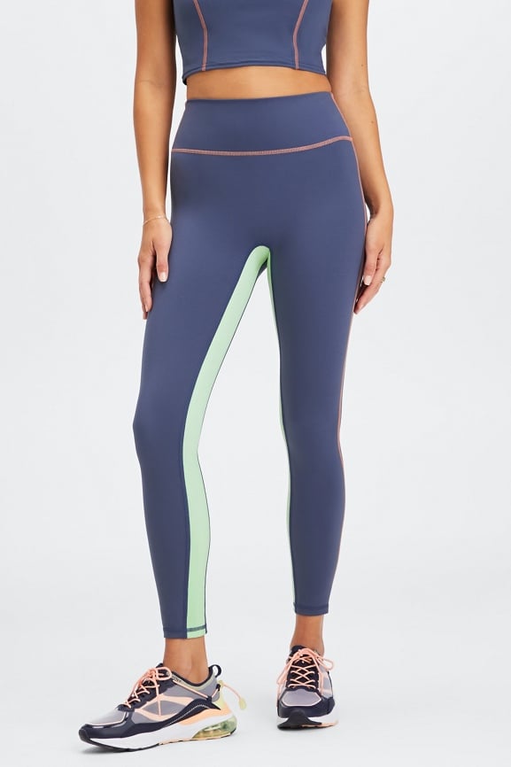 Fabletics Motion 365 Trinity High-Waisted Pocket 7/8 Legging, Size XS Teal  NWT