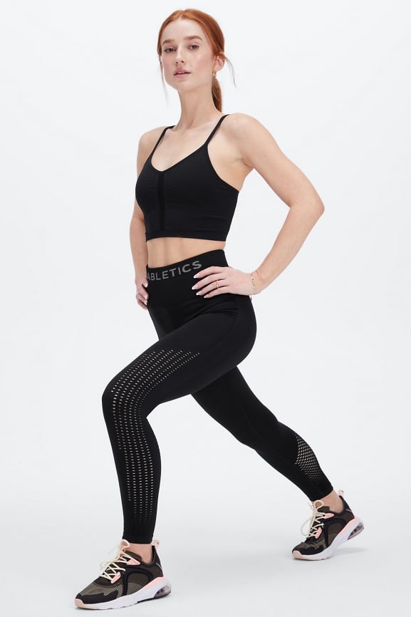 Fabletics + Seamless High-Waisted Mesh 7/8, Sizes XS-XL