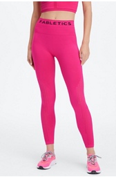 新品Fabletics ヨガウェア XS バーガンディ・ピンク Oasis PureLuxe High-Waisted 7/8 Legging - Fabletics